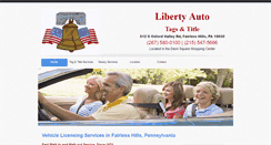 Desktop Screenshot of libertyautotagspa.com