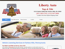 Tablet Screenshot of libertyautotagspa.com